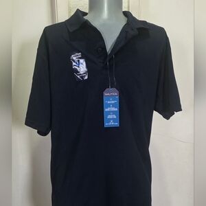 Nautica Boys Navy Blue School Uniform Performance Moisture Wicking Polo Size XL